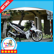 [FreeShip] TEM RỜI mẫu Y11ZR Sirius xăng cơ trắng đen - tem cao cấp không bay màu