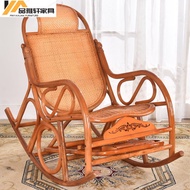 HY/JD Tengyue Natural Real Rattan Rattan Woven Rocking Chair Rattan Chair Recliner for Adults and Elderly Home Balcony L