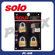 SOLO กุญแจคอสั้นทองเหลือง ระบบคีย์อะไลค์ รุ่น KA 4507 SQ