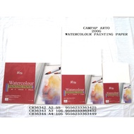 CAMPAP ARTO CR36343 200GMS 10'S WATERCOLOUR PAINTING PAPER PACK A3 size x 2pack