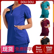 ❃【Ready Stock】❀ baju scrub medical Spot supply of dental surgeon's surgical clothing ,split hand wash suit ,elastic quick-drying hospital nurse✵