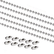 wide1.2-6mm Stainless Steel Ball Chain Necklace For Pendant or Dog