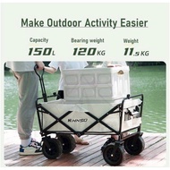 Large foldable trolley picnic table,delivery wagon pet stroller