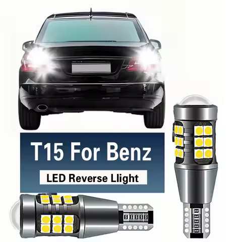 2PCS LED Reverse Light Blub Lamp W16W T15 Canbus For Mercedes Benz W176 W177 W246 W242 W247 W205 S20
