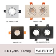 YET LED Eyeball Casing Ceiling Lighting Spot Eye Ball Black White Casing Type Lampu Siling (YM005) Valentip