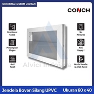 Jendela Boven Silang UPVC Conch