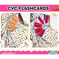 CVC word Family Vocabulary Cards Short vowels and long vowels FLASHCARDS