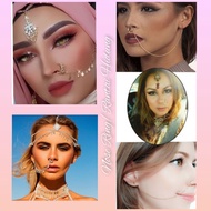 SC8 Nath / nath Clips / Nose Clips /Subang Hidung Berantai Indian Accessories / Indian Jewelry