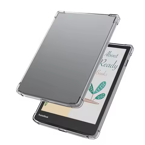For Funda PocketBook InkPad Color 2 3 4 Case 743G PB743K3 PB743C 7.8" eBook Clear TPU Back Cover wit