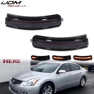 2Pcs Car Amber Strip Sequential Flash Side View Mirror Light For 2007-2013 Nissan Altima Turn Signal