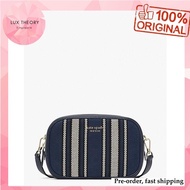 Pre-order: Kate Spade Astrid Canvas Stripe Medium Crossbody in Blue