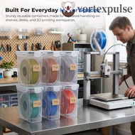 VORTEXPULSE 3D Printing Filament Container, Transparent Dustproof 3D Printing Filament Storage Box, 