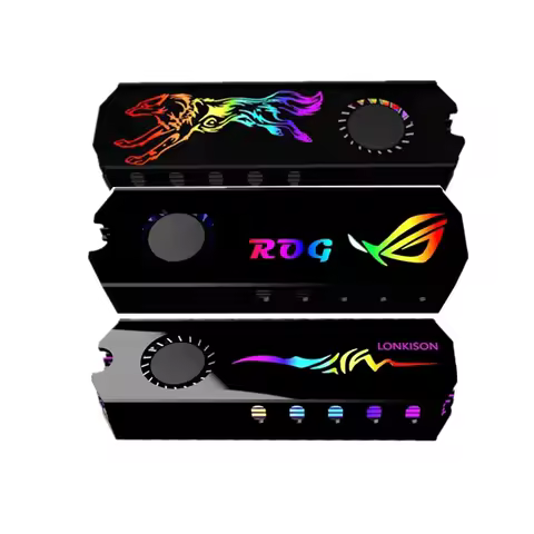 ROG M.2 2280 SSD Radiator M2 2280 Cooler Cooling Thermal Pad turbine fan Heatsink 5V 12V RGB AURA SY