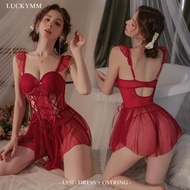 Luckymm Sexy Lingerie Dress Cup Bra Push Up Sleepwear Women's Sexy Lingerie / Sleepwear Dress Sexy W