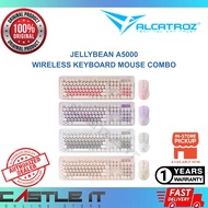Alcatroz Jellybean A5000 Wireless Keyboard Mouse Combo Mist Macaron Lilac Latte