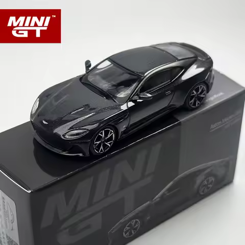 MINIGT 1:64 Aston Martin DBS 007 Edition Metal Black alloy car Model 1008
