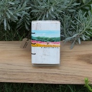 Wooden vintage notebook Acrylic paint . Notebook Handmade Diary 筆記本 journal