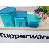 Tupperware Level Blue Turquoise Window Treasure Keeper 6.5L