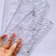 Drawing Template Ruler Kewen Transparent Drawing Circle Template Multi-Oval Painting Template Drawin