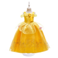 [Ready Stock🇲🇾]Cosplay Costume Disney Cartoon Movie Beauty n’ Beast 3-10 Years Kids