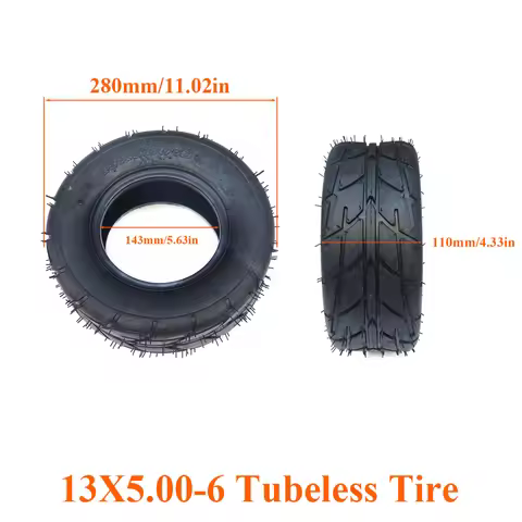 Size 13x5.00-6 Tyre Inner and Outer Tires 13*5.00-6 Tyre Karting Electric Scooter Agricultural Snow 
