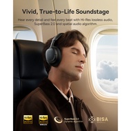 Baseus Bowie MH1 Wireless Bluetooth Headphones with -48dB Adaptive Hybrid ANC, Hi-Res Sound, USB-C F