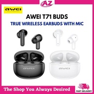 Awei T71 Earphone Bluetooth 5.3 Earphones Wireless Earphones HIFI Wireless Earphones Wireless Stereo Earphones