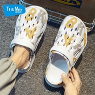 Couple Beach Shoes Hole Shoes Men Baotou Sandals Slippers Breathable [S628] Toms Hole Shoes Men Summ