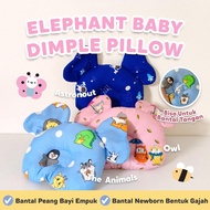 ELEPHANT BABY DIMPLE PILLLOW - ELEPHANT-SHAPED BABY ANTI-FLAT PILLOW