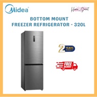 Midea MDRB470MGD28 - 320L 2 Door Bottom Mount Fridge