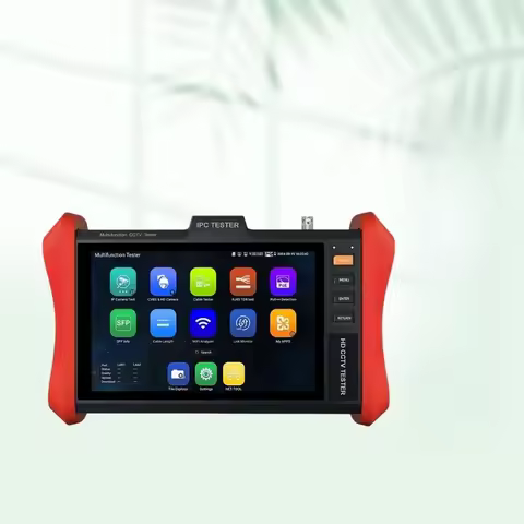 IPC Tester E88/E89 8 Inch Screen POE++ 90W SFP 4K H.265 IP Camera CCTV Tester DC24V 2A Power Output
