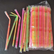 Bendable Straws Flex Los/s Color & White 200g