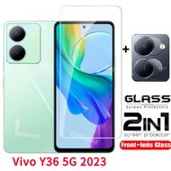 Vivo Y36 5G 2023 Full Cover Tempered Glass Flim For Vivo Y36 5G Y05 Y35 VivoY36 Y 36 5G 2023 4G 5G F