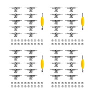 40 Pcs 29Mm Fingerboard Trucks Finger Skateboard Deck With Nuts With Spanner Screwdriver For Finger 