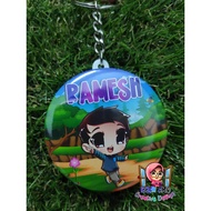 BUTTON BADGE KEYCHAIN, BUTTON BADGE PIN DOORGIFT