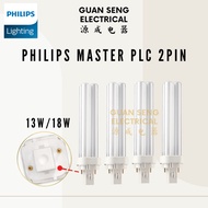 [Bundle] Philips Master PL-C/PLC 2 PIN 2P 13W 18W Light Tube 827 840 865 | Guan Seng Electrical