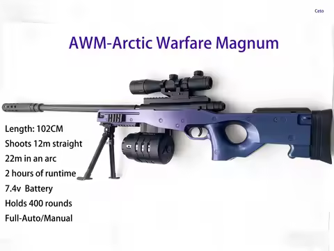 AWM Gel Blasters EBB Automatic Electric Gel Ball Blaster Gun - High Speed Full Auto, Outdoor Tactica