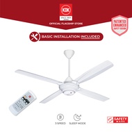 KDK M56SR (140cm) Remote Controlled Ceiling Fan with Standard Installation