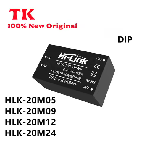 TK 1PCS New HLK-20M05 HLK-20M09 HLK-20M12 HLK-20M24 DIP AC-DC Isolated power module 100% Quality, In