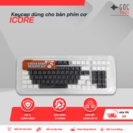 KEYCAP FOR ICORE MECHANICAL KEYBOARD - 98 KEYS - HIGH QUALITY PET MATERIAL - AUDIO CORNER