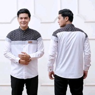 PRIA Koko Shirt For Adult Men Long Sleeve With Qynang Motif, The Latest Combination Of batik, Sogan SENOPATI