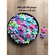 RM2.00/50 pieces : BD-305 - Bead - 1.4 cm x 1.8 cm