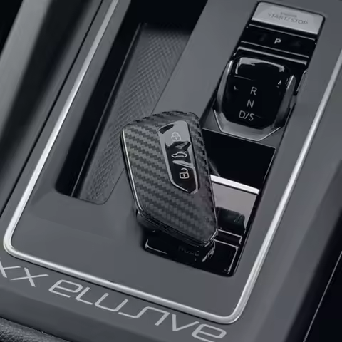 Sticker Carbon Fiber Car Key Shell Case for VW Golf 8 Mk8 2020 for Skoda Octavia 4 8 A8 MK4 VAG Grou