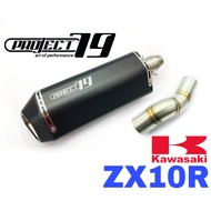 Project79 Exhaust Kawasaki ZX10R 2024 - 2025 Short Slip On Tabung Muffler Stainless Pipe Accessories