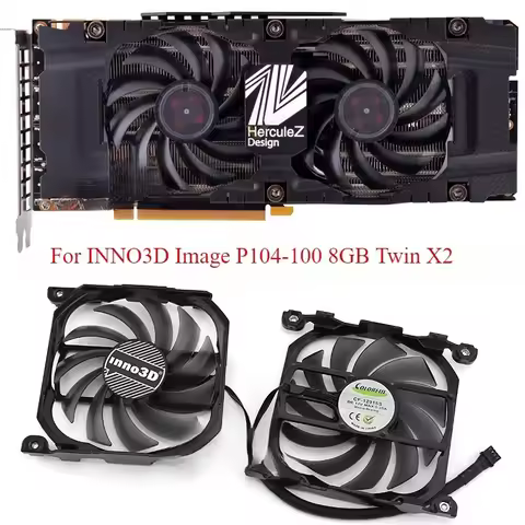 Cooling fan for INNO3D P104-100 8GB Twin X2 graphics card CF-12915S