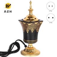 Electric Incense Burner Frankincense Incense Holder Vintage Arabic Censer Burner Home Office Yoga Spa Ornament