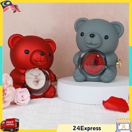 Romantic Rose Gift Box with Bear & Ring Surprise Anniversary Couple Present Birthday Love Cenderahat