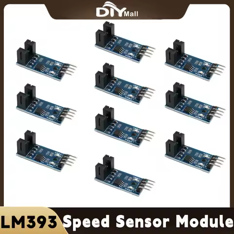 10PCS Speed Sensor Module Slot-type IR Optocoupler LM393 For Arduino Groove Coupler Sensor 3.3V-5V C