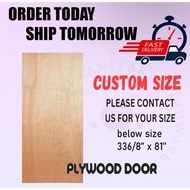 Pintu Plywood /Plywood Door /Pintu Papan /Custom Size /Pintu Kayu /Pintu Bilik /