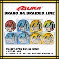 Asuka Bravo x4 Pro Series 100% Braided Line 100m